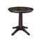 International Concepts Round 30 in Round Top Pedestal Table, 28.9 inH, Rich Mocha, 30 W, 30 L, 29.9 in H, Wood, Rich Mocha K15-30RT-27B - alternate 1